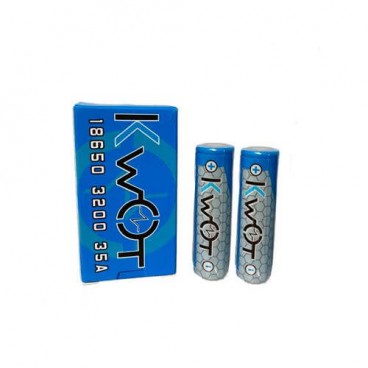 Kwot IMR 18650 3200mAh 35A akkumulátor DUO PACK